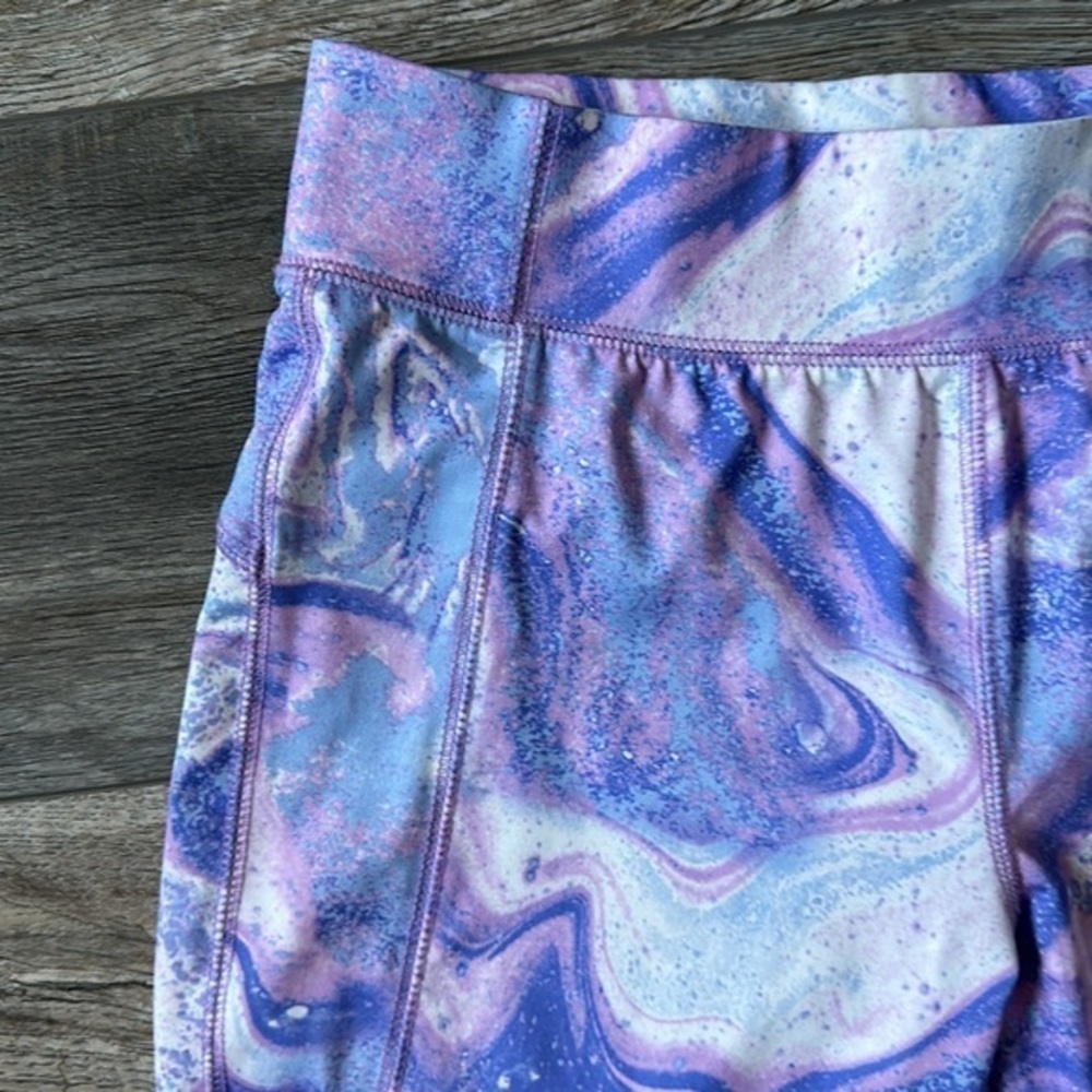 More than magic leggings girls size 14/16 XL purple marble athletic - Picture 2 of 9